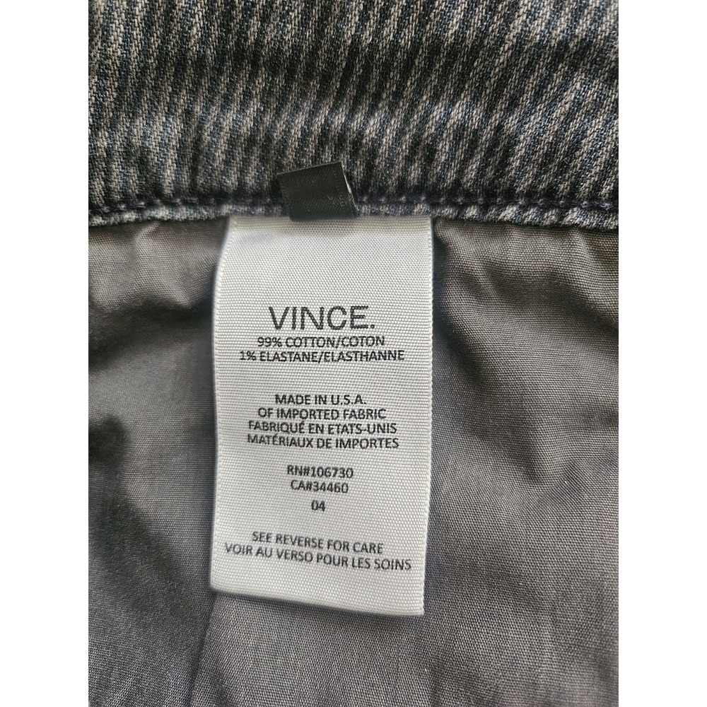 Vince Riley Skinny Pinstripe Jeans Wilshire Wash Quiet Luxury Urban Size 28 - Picture 6 of 10